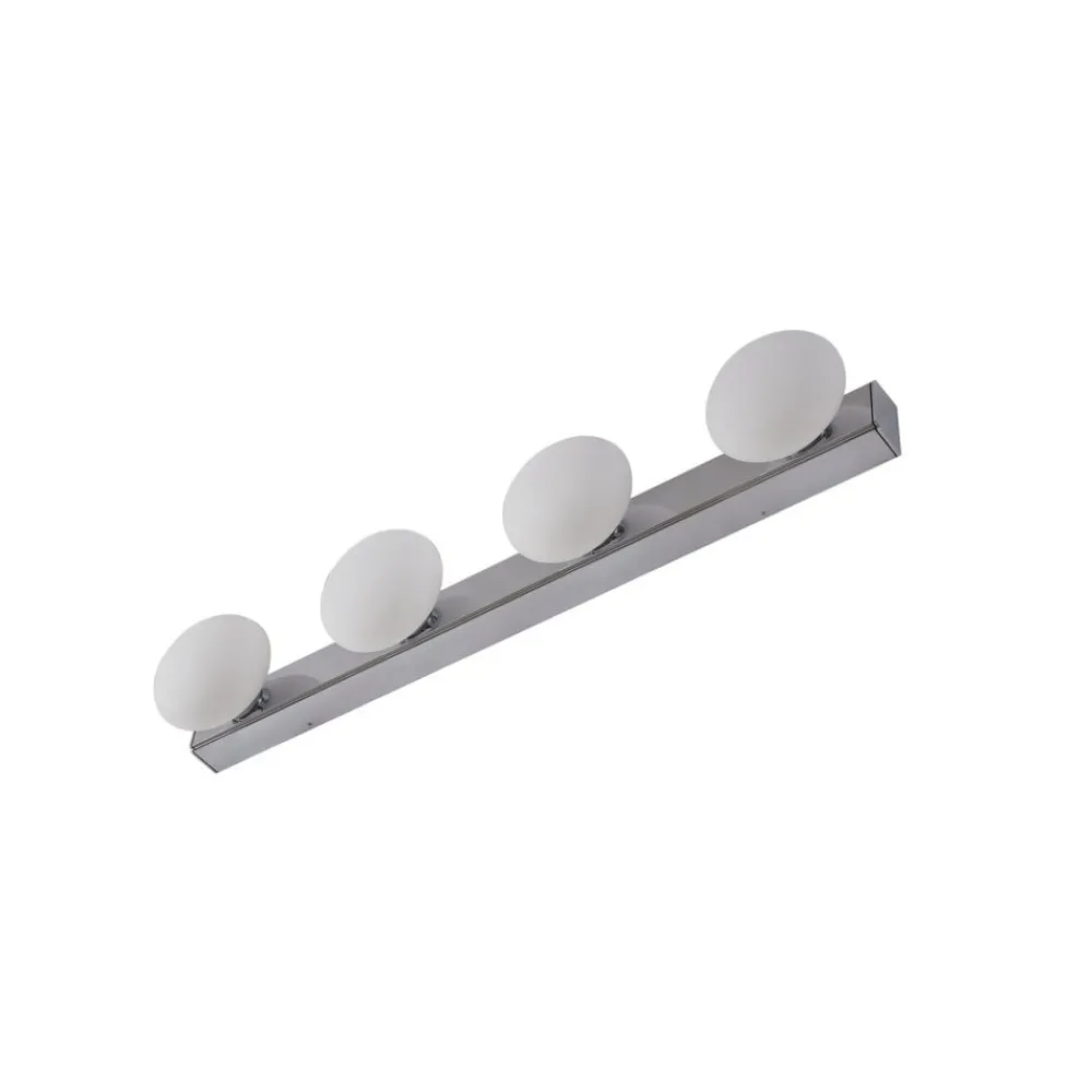 Lucande Væg- Og Spejllamper|Væglamper > LED-væglampe til badeværelset Myrra, krom, glas, 60 cm, IP44