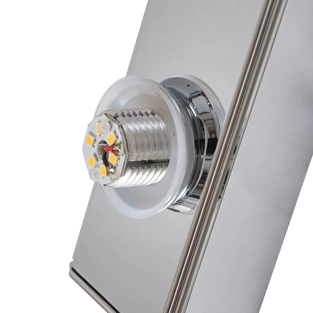 Lucande Væg- Og Spejllamper|Væglamper > LED-væglampe til badeværelset Myrra, krom, glas, 60 cm, IP44