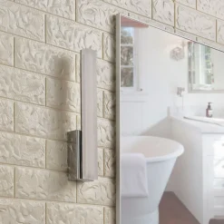 Lucande Væg- Og Spejllamper > LED-væglampe til badeværelset Julie, 32 cm høj, krom, IP44
