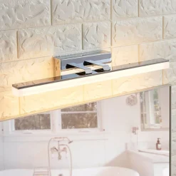 Væg- Og Spejllamper|Væglamper ^ Lucande LED-væglampe til badeværelset Julie, 46 cm, krom, metal, IP44