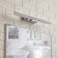 Væg- Og Spejllamper|Væglamper ^ Lucande LED-væglampe til badeværelset Julie, 46 cm, krom, metal, IP44