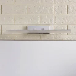 Væg- Og Spejllamper|Væglamper ^ Lucande LED-væglampe til badeværelset Julie, 46 cm, krom, metal, IP44