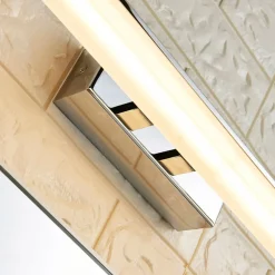 Væg- Og Spejllamper|Væglamper ^ Lucande LED-væglampe til badeværelset Julie, 46 cm, krom, metal, IP44