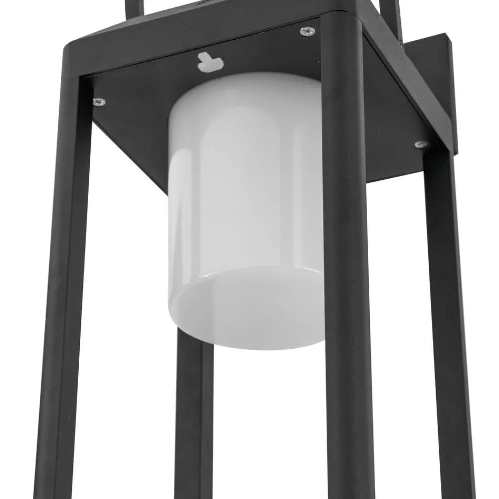Lucande Væglamper > LED-væglampe Tilena, kantet, sort, aluminium