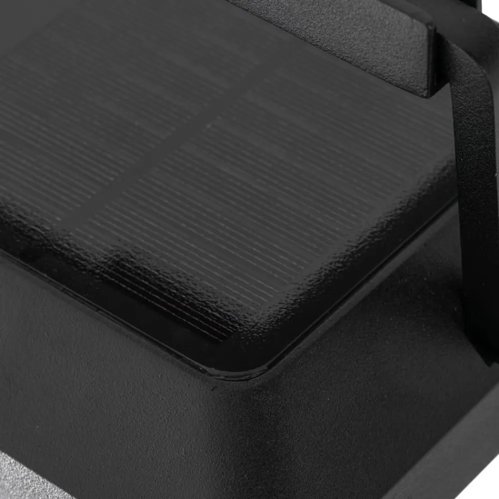 Lucande Væglamper > LED-væglampe Tilena, kantet, sort, aluminium