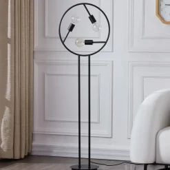 Gulvlamper|Gulvlamper ^ Lucande Linnard gulvlampe af jern, 3 lyskilder