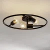 Lucande Loftlamper > Linnard loftlampe af stål, 3 lyskilder