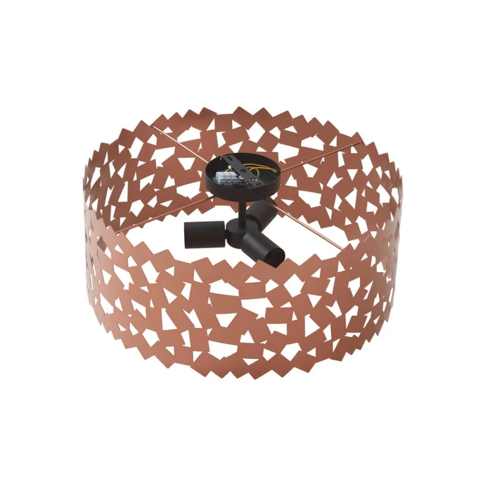 Lucande Loftlamper > loftlampe Aeloria, kobber, jern, Ø 50 cm, E27
