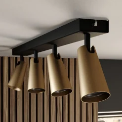 Lucande Gang|Loftlamper > loftlampe Angelina, 4 lyskilder, messing/guld