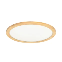 Loftlamper|Loftlamper ^ Lucande loftlampe Joren, Ø 48 cm, træ, CCT, fjernbetjening