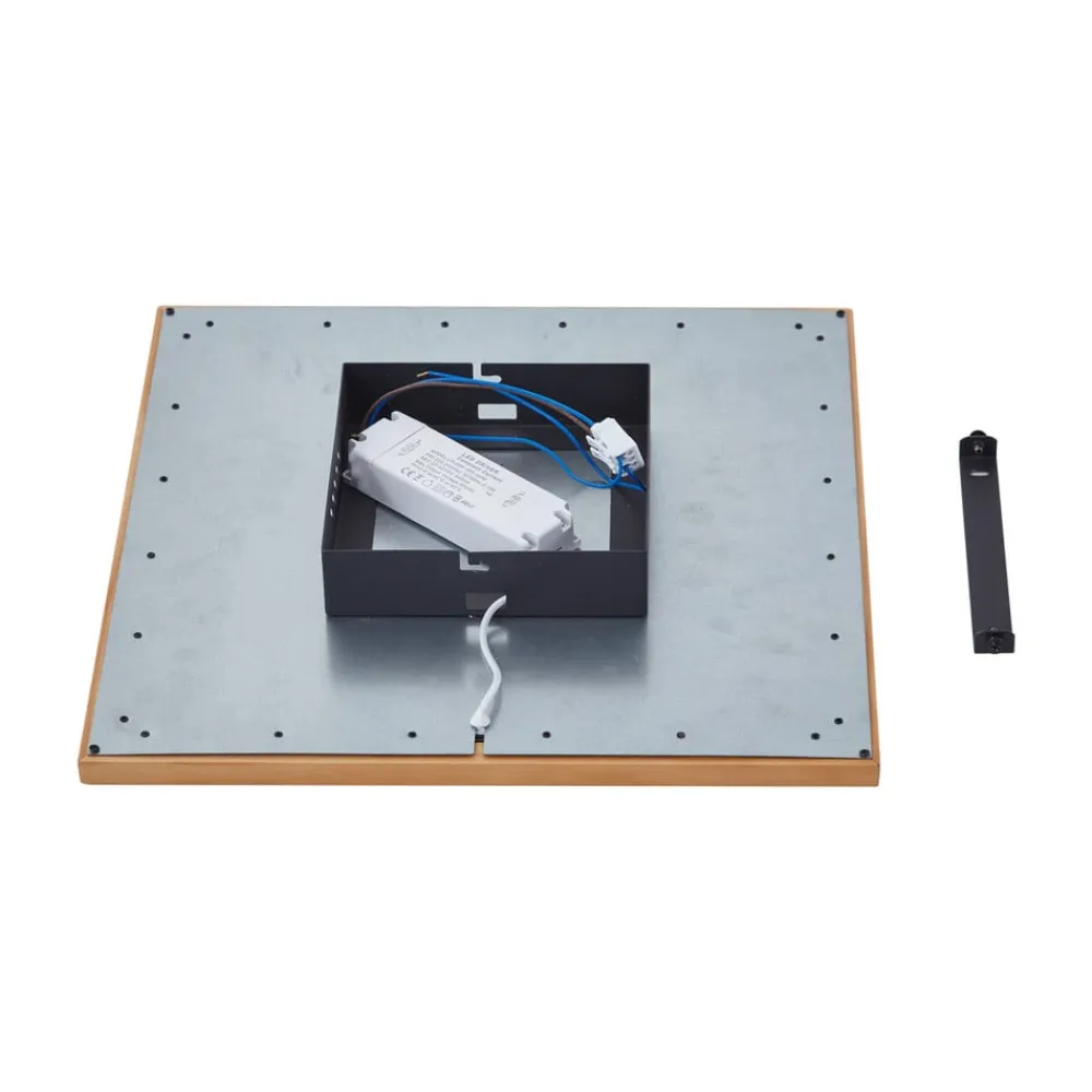 Lucande Loftlamper|Loftlamper > loftlampe Joren, 42 cm, træ, CCT, fjernbetjening
