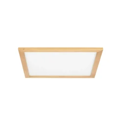 Gang|Loftlamper ^ Lucande loftlampe Joren, 52 cm, træ, CCT, fjernbetjening