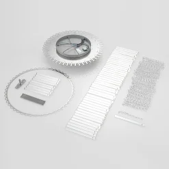Loftlamper|Loftlamper ^ Lucande loftlampe Limana, Ø 50 cm, krom, krystal