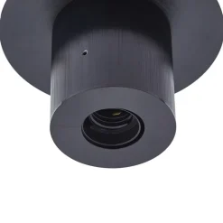 Lucande Loftlamper > loftslampe Eirian, 1-lys, sort, glas, E27
