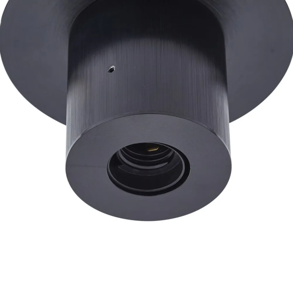 Lucande Loftlamper > loftslampe Eirian, 1-lys, sort, glas, E27