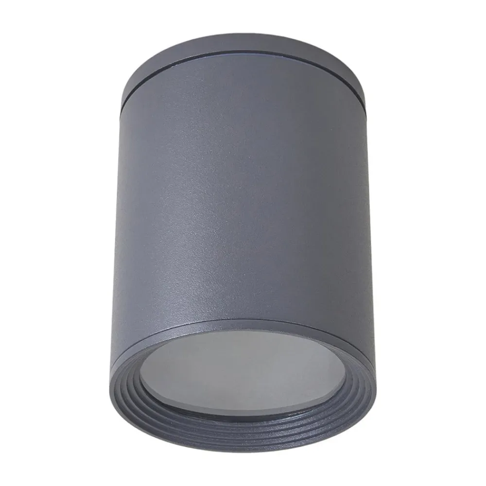 Lucande Terrassebelysning|Udendørs Loftlamper > loftspot Minna, antracit, 14 cm, IP54, E27