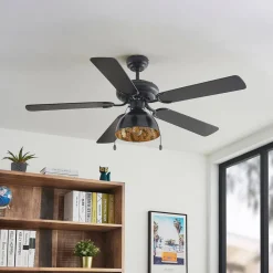 Lucande Loftventilatorer > loftventilator med lys Shamoian, støjsvag, Ø 130 cm