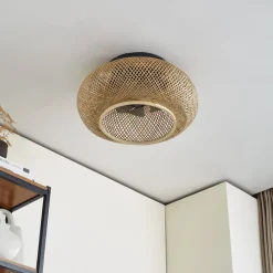 Lucande Loftventilatorer > loftventilator med lys Cordie, DC, lydsvag, Ø 53 cm
