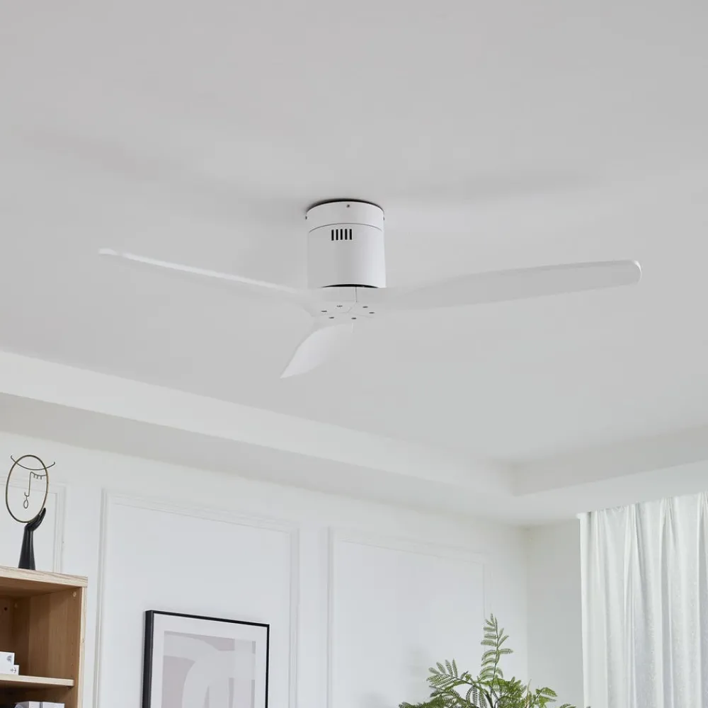 Lucande Loftventilatorer > loftventilator Vindur, hvid, DC, støjsvag, Ø 132 cm