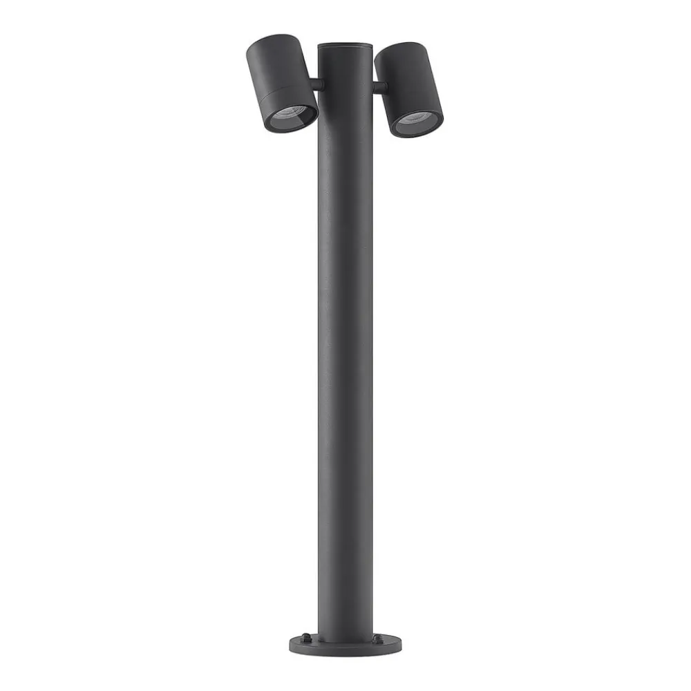 Lucande Terrassebelysning|Gadebelysning > Maloney pullert, 2 lyskilder, 75 cm, antracit
