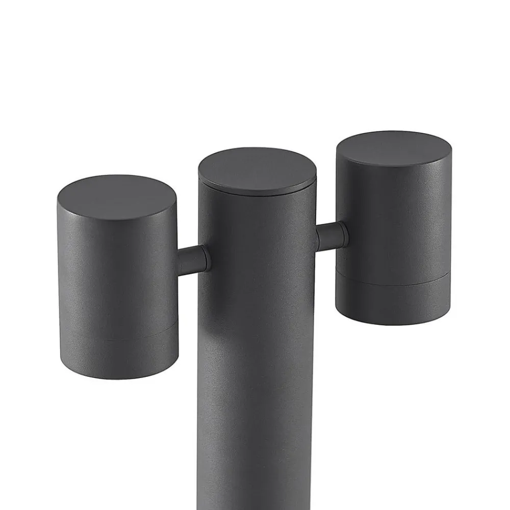 Lucande Terrassebelysning|Gadebelysning > Maloney pullert, 2 lyskilder, 75 cm, antracit