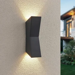 Lucande Væglamper > Maniela LED udendørs væglampe, op/ned