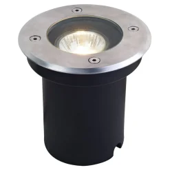 Terrassebelysning|Nedgravet Udebelysning ^ Lucande nedgravningslampe Ava, Ø 12 cm, rund, IP67, GU10