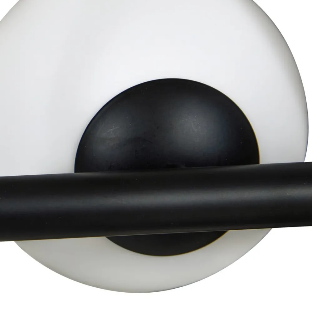 Lucande Pendellamper|Pendellamper > pendel Isandro, sort/opal, 7-lys