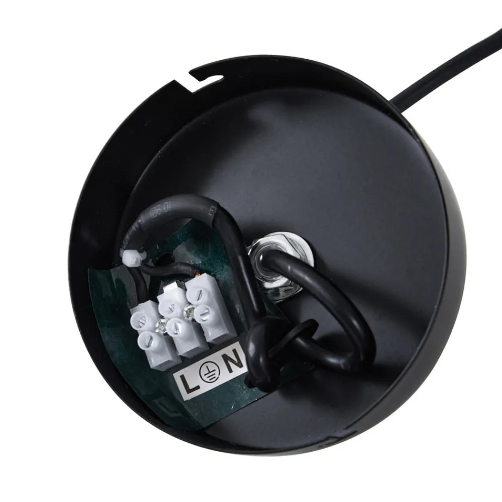 Lucande Pendellamper|Pendellamper > pendel Isandro, sort/opal, 7-lys