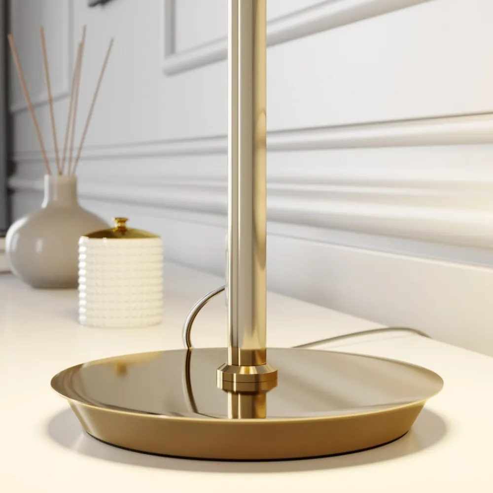 Lucande Bordlamper > Pordis-bordlampe, messing-sort
