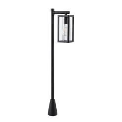 Lucande Gadebelysning > Siveta vejlampe, 100 cm høj, sort, E27, IP65