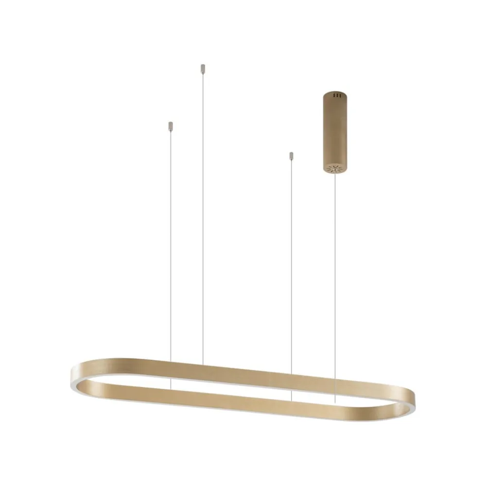 Pendellamper ^ Lucande Smart LED-hængelampe Melinay, guld, CCT, Tuya