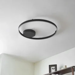 Loftlamper|Pendellamper ^ Lucande Smart LED-loftlampe Moise, sort, CCT, Tuya