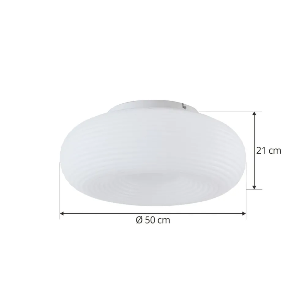 Loftlamper ^ Lucande Smart LED-loftslampe Bolti, hvid, RGBW, CCT, Tuya