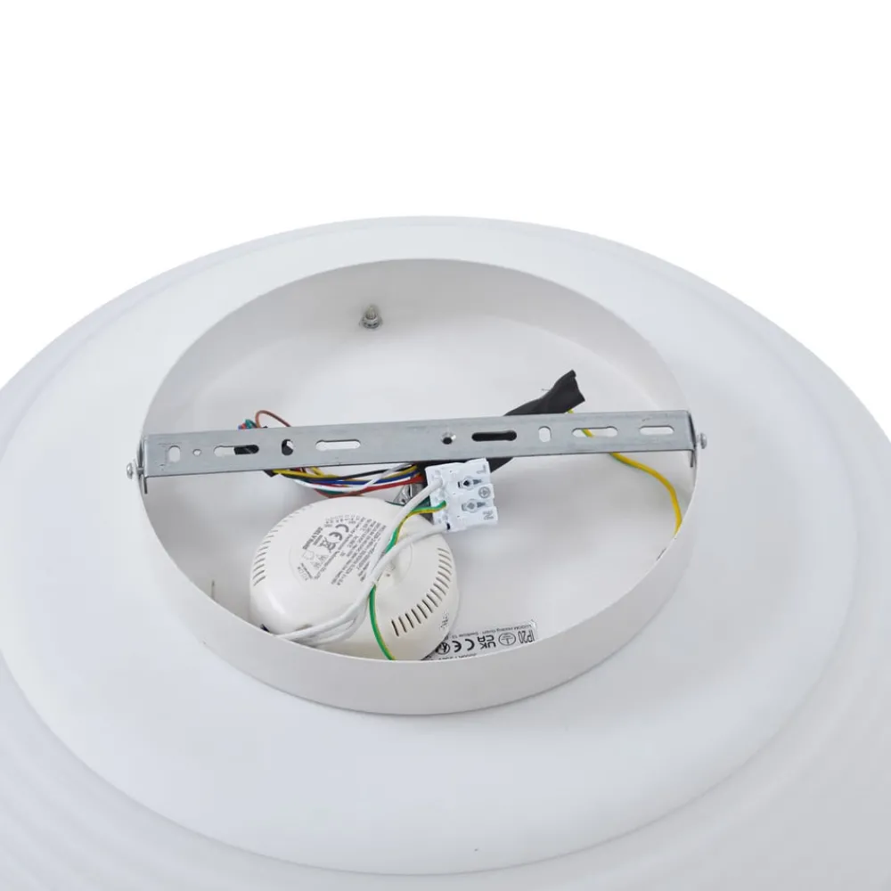 Loftlamper ^ Lucande Smart LED-loftslampe Bolti, hvid, RGBW, CCT, Tuya