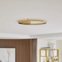Lucande Loftlamper|Loftlamper > Smart LED-loftslampe Moise, guld, CCT, Tuya