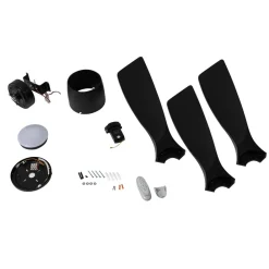 Lucande Loftventilatorer > Smart LED-loftventilator Moneno, sort, DC, Tuya