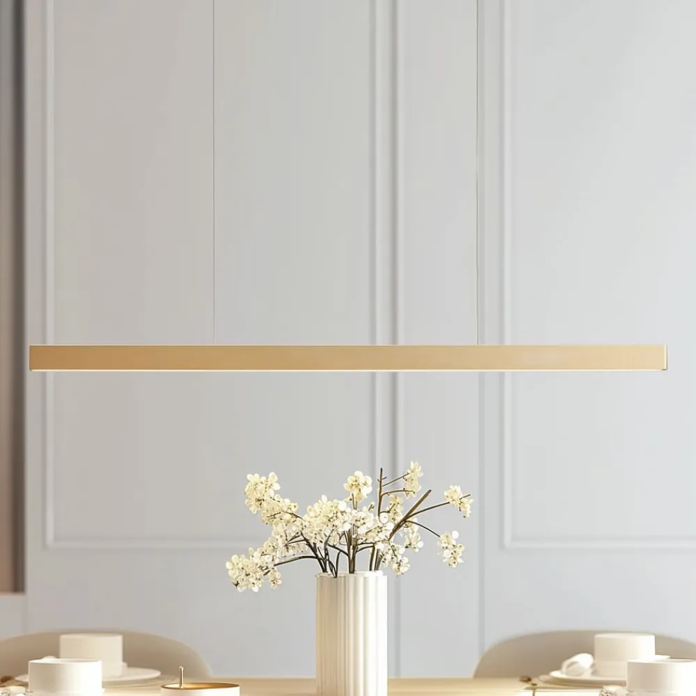 Lucande Pendellamper|Pendellamper > Smart LED-pendel Mylosh, guld, CCT, Tuya