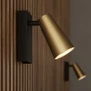Gang|Pendellamper ^ Lucande spotlight Angelina, messing/guld, metal, 1 lyskilde.