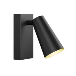 Gang|Loftlamper ^ Lucande spotlight Angelina, sort/guld, metal, 1 lyskilde.