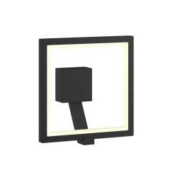 Lucande Væglamper > Square LED-væglampe, antracit, metal, IP65