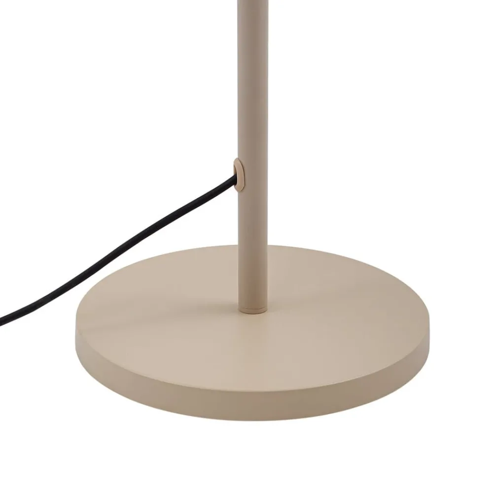 Terrassebelysning ^ Lucande terrasselampe Jaimy, beige, metal, 150 cm, E27