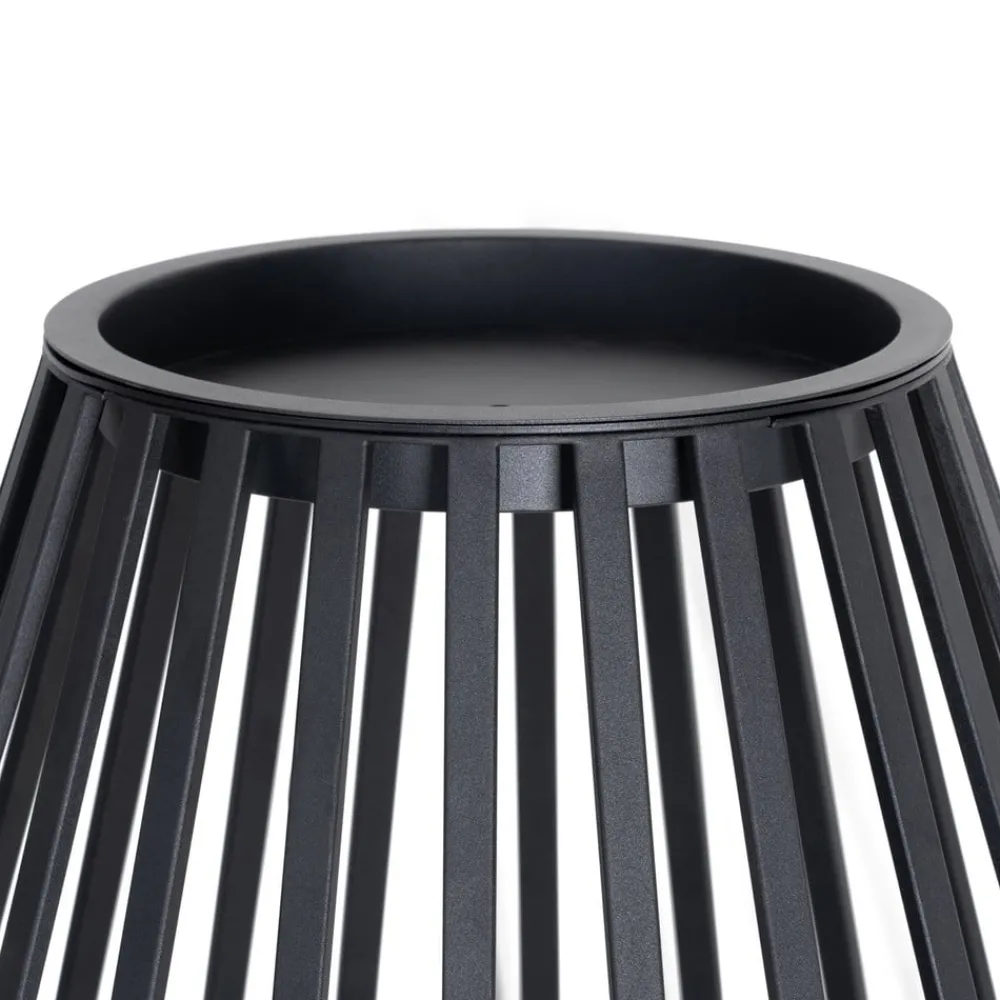 Lucande Terrassebelysning > terrasselampe Marrin, sort, metal, Ø 46cm