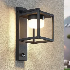 Lucande Væglampe Med Sensor|Terrassebelysning > Timio udendørs væglampe, downlight, sensor, GX53, IP44