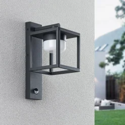 Lucande Væglampe Med Sensor|Terrassebelysning > Timio udendørs væglampe, downlight, sensor, GX53, IP44