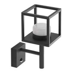 Væglampe Med Sensor ^ Lucande Timio udendørs væglampe, uplight, sensor, GX53, IP44
