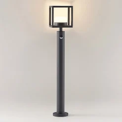 Lucande Gadebelysning > Timio vejlampe, 85 cm, bevægelsessensor, GX53, IP44