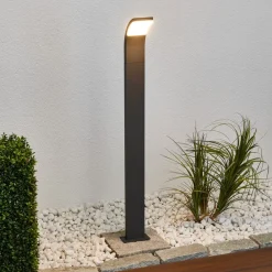 Lucande Terrassebelysning|Gadebelysning > Timm LED-vejlampe, 100 cm, antracit, metal, IP54