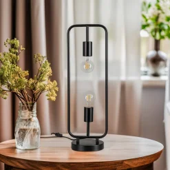 Lucande Bordlamper > Tornike bordlampe, 2 lyskilder, jern