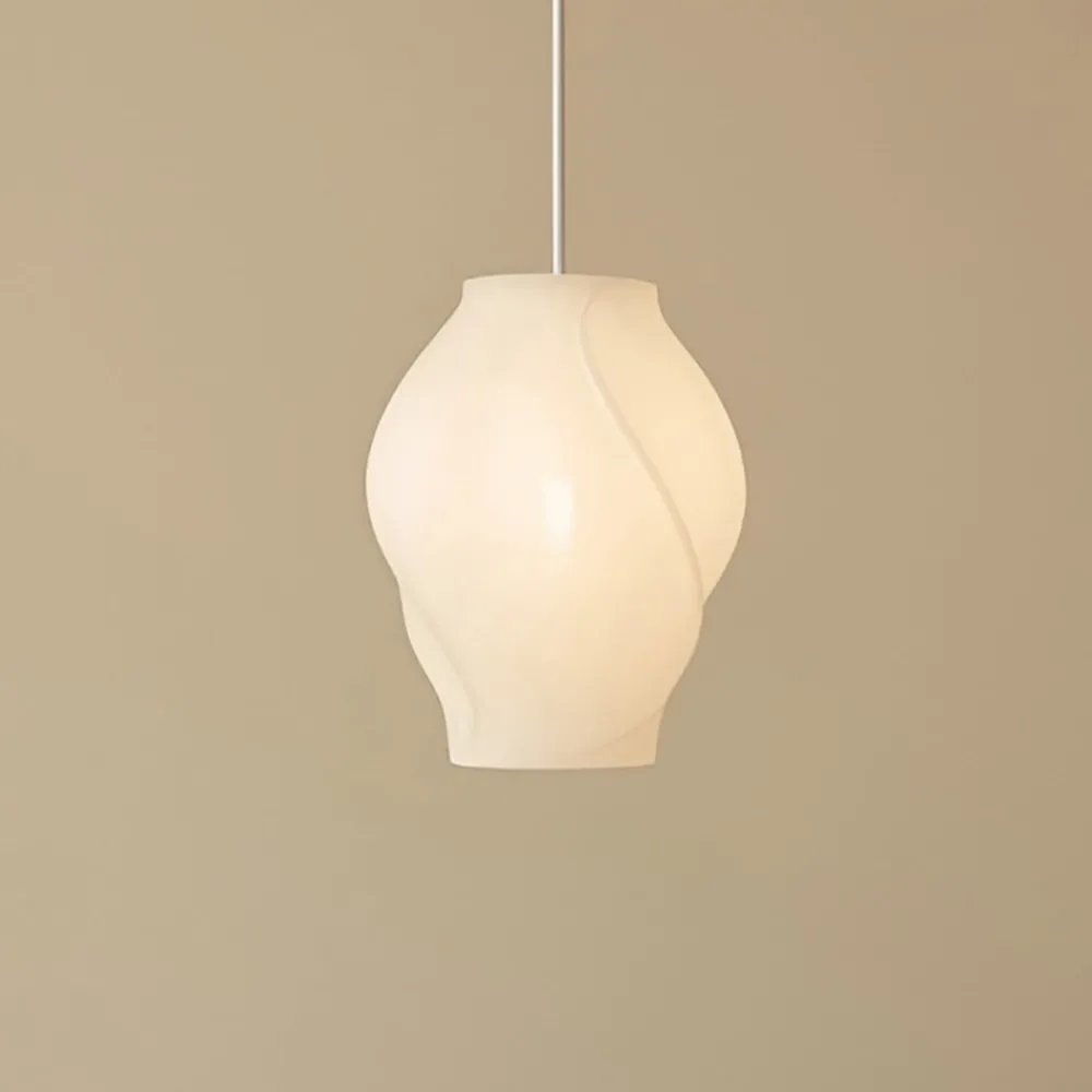 Lucande Pendellamper|Pendellamper > Tovina hængelampe, tekstil, hvid, Ø35cm